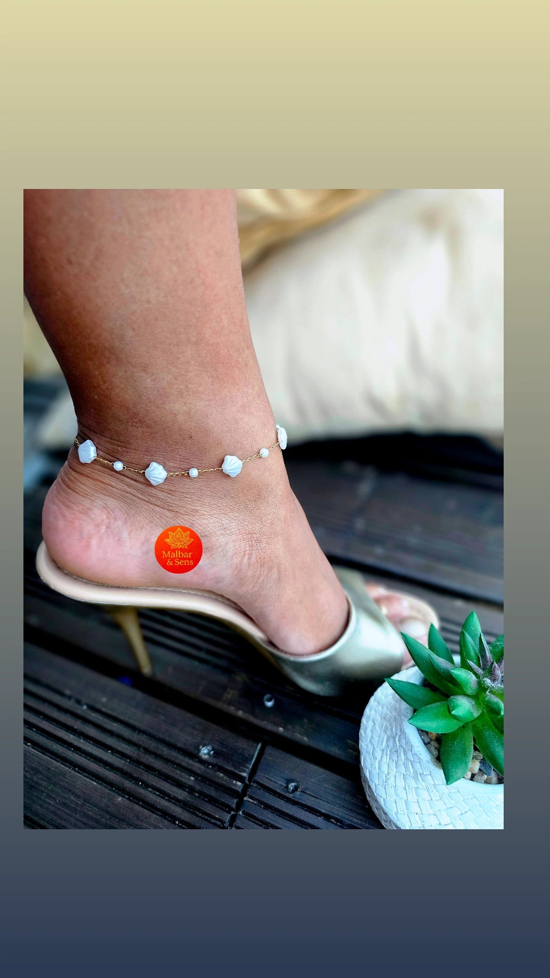 Chaîne de cheville Shankha