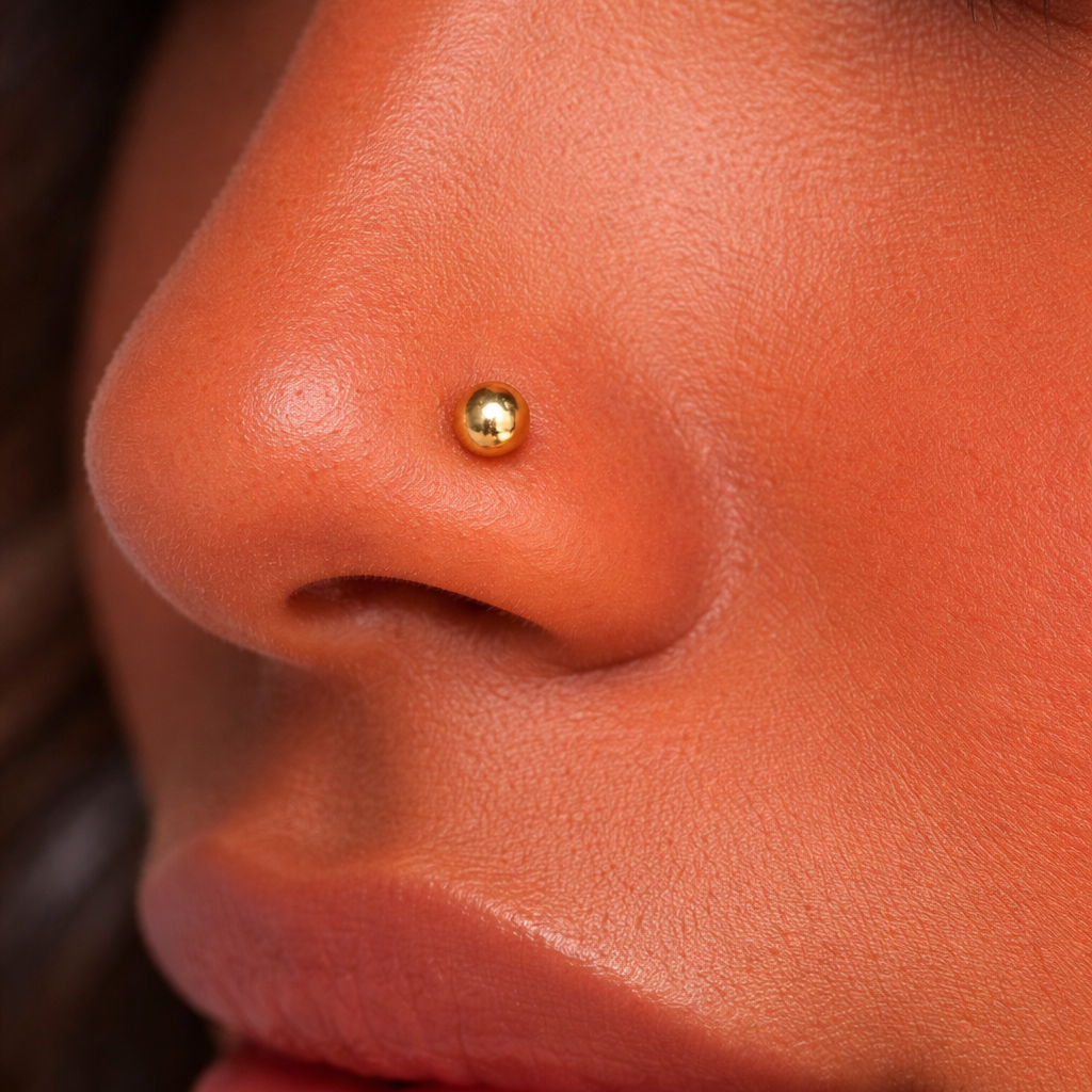 Piercing de nez boule
