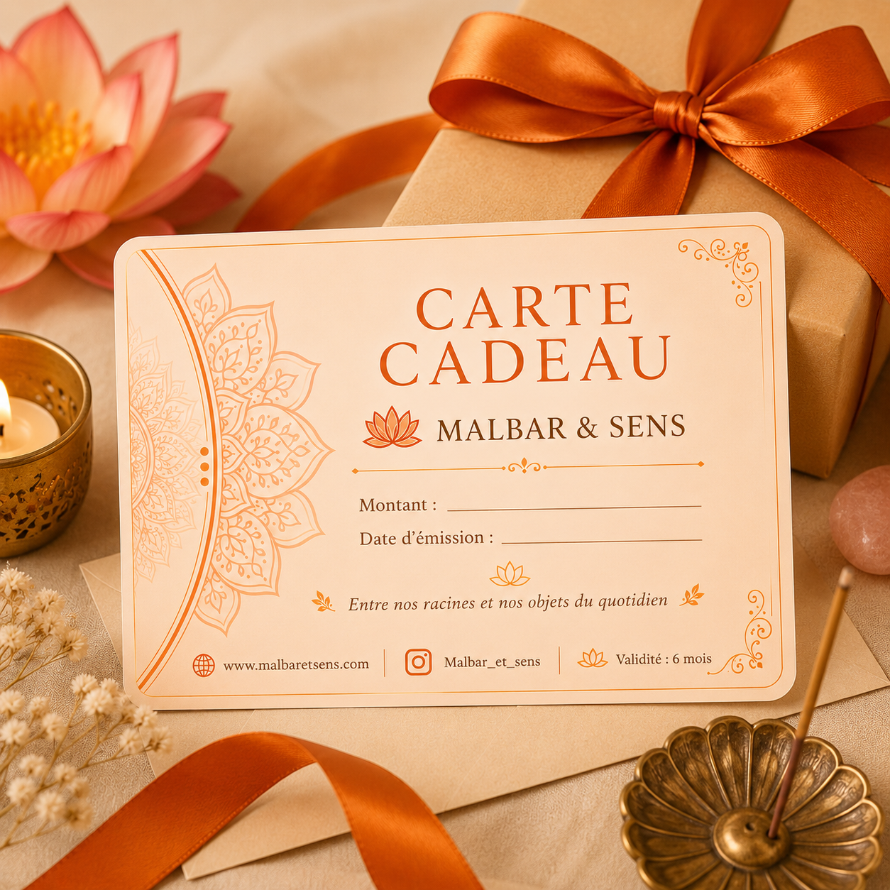 Carte cadeau Malbar et Sens - Offrez un cadeau qui a du sens ✨️🪷